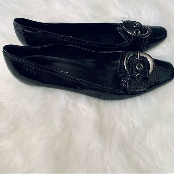 Karen Scott Black Patent Leather Heels Size 7.5M - Picture 2 of 13